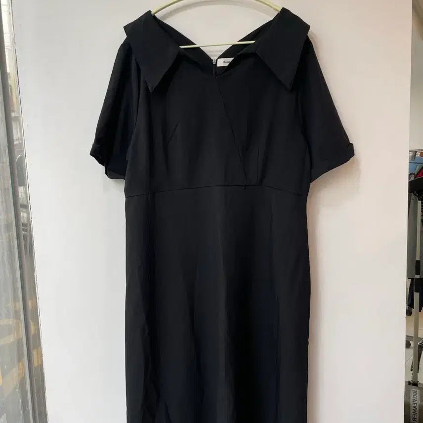 [BUNJANG] Romistory Black Long Shirt Dress / 로미 스토리 블랙 셔츠 롱 원피스 3사이즈