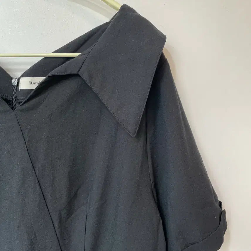 [BUNJANG] Romistory Black Long Shirt Dress / 로미 스토리 블랙 셔츠 롱 원피스 3사이즈