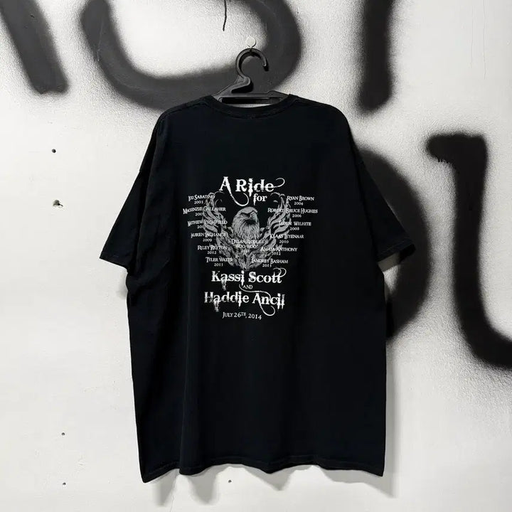 [BUNJANG] Gildan Oversized Multi-Print T-shirt / Gildan 길단 빅사이즈 멀티 프린팅 반팔 티셔츠