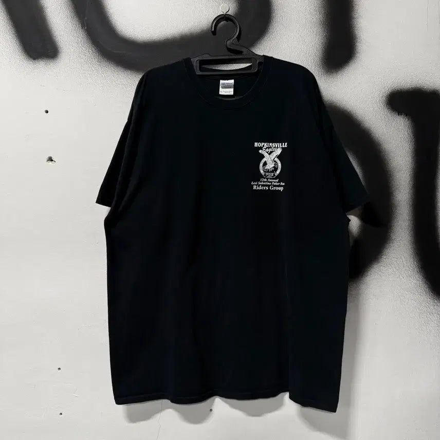 [BUNJANG] Gildan Oversized Multi-Print T-shirt / Gildan 길단 빅사이즈 멀티 프린팅 반팔 티셔츠