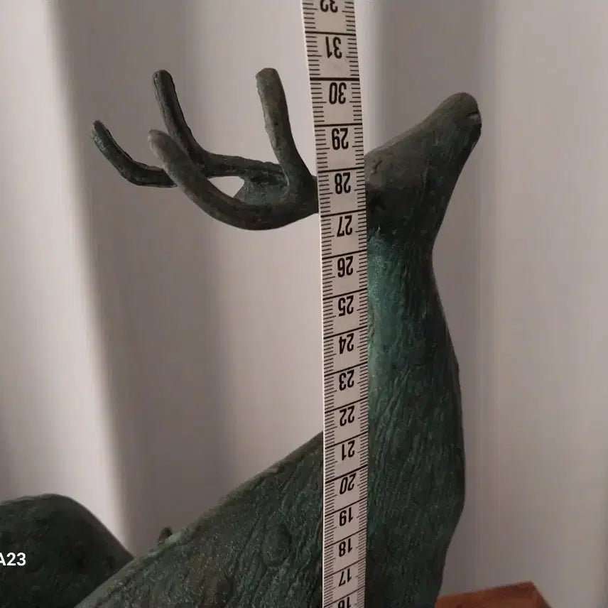 [BUNJANG] Bronze Deer Sculpture Ornament (Set of 2) / 사슴 청동 조각상 장식품 2마리