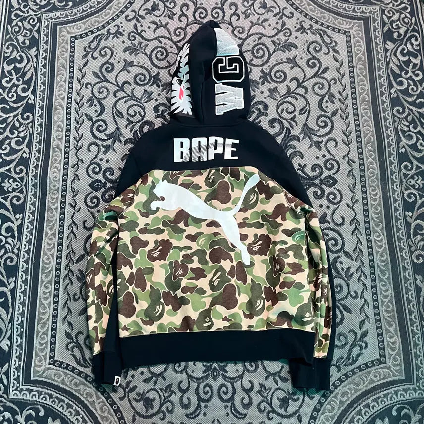 [BUNJANG] Puma Bape Shark Hoodie Zip-Up (XL) / XL 푸마 X 베이프 샤크 후드집업/W2657