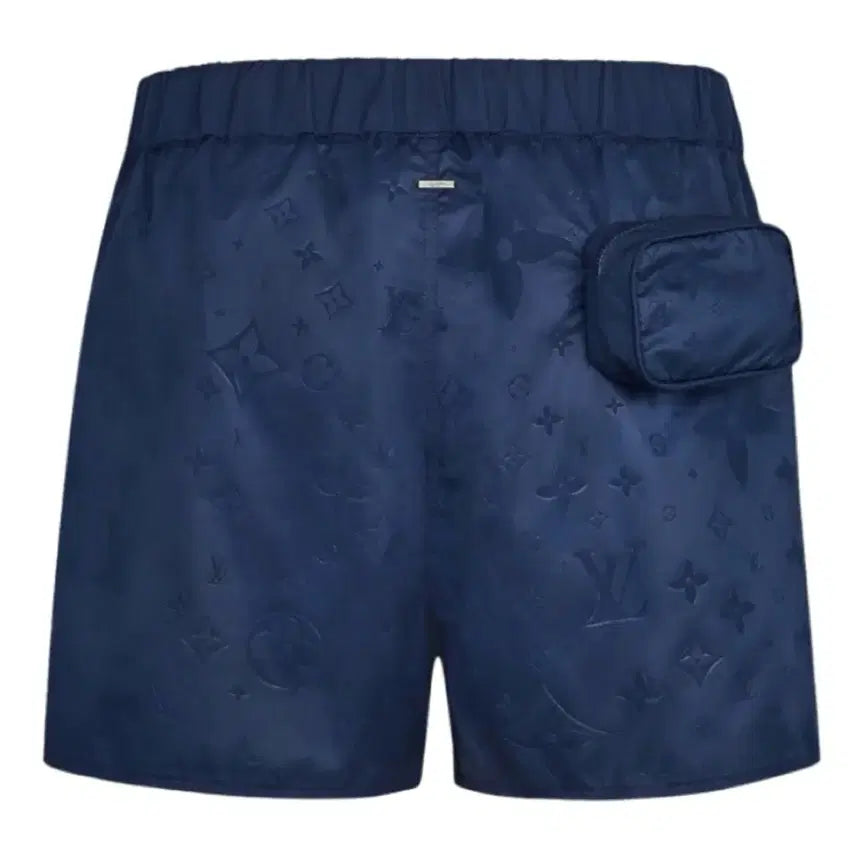 [BUNJANG] Louis Vuitton Navy Monogram Swim Shorts / 루이비통 네이비 모노그램 스윔 팬츠 반바지