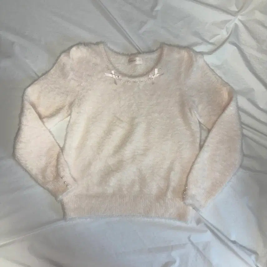 [BUNJANG] LODISPOTTO Himegyaru Angora Pink Knit / 로디스포토 히메갸루 앙고라 핑크니트