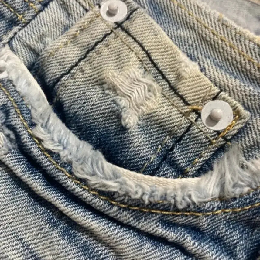 [BUNJANG] Unbranded Denim Shorts / 연청 반바지 숏팬츠