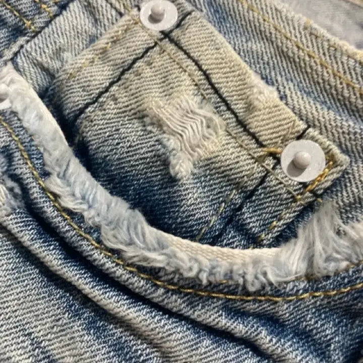 [BUNJANG] Unbranded Denim Shorts / 연청 반바지 숏팬츠