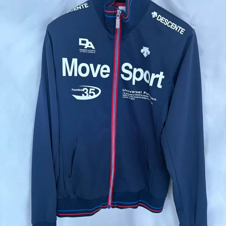 [BUNJANG] Descente Move Sport Navy Training Jacket / 데상트 Move Sport 네이비 트레이닝 자켓
