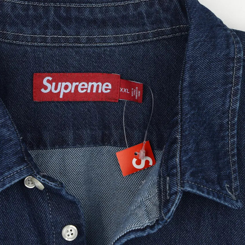 [BUNJANG] Supreme Small Box Denim Shirt Indigo - XXL / [XXL] 슈프림 스몰 박스 데님 셔츠 인디고 - 25FW