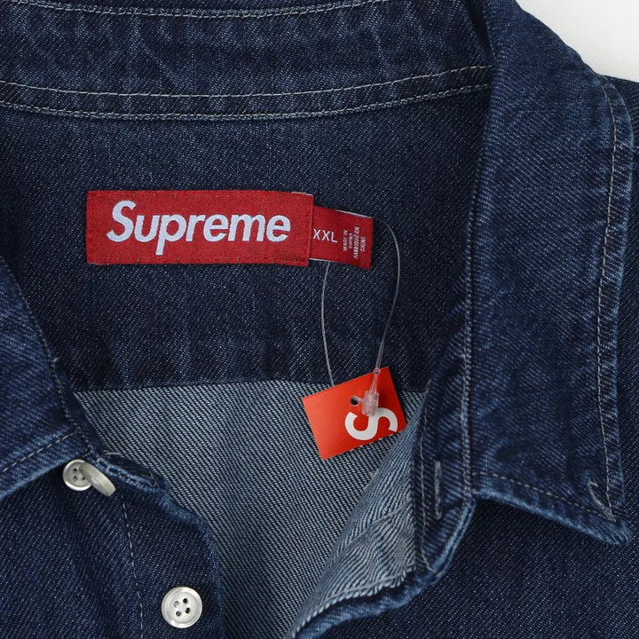 [BUNJANG] Supreme Small Box Denim Shirt Indigo - XXL / [XXL] 슈프림 스몰 박스 데님 셔츠 인디고 - 25FW