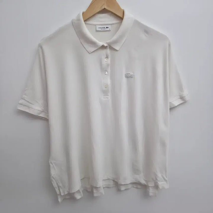 [BUNJANG] Lacoste White Polo Shirt / [M] 라코스테 화이트 카라티