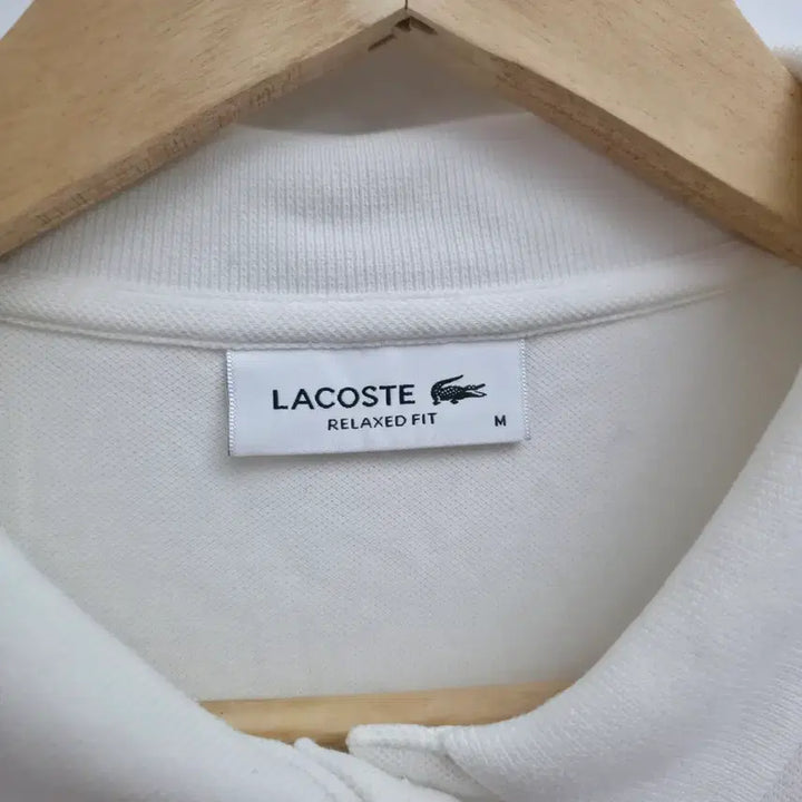 [BUNJANG] Lacoste White Polo Shirt / [M] 라코스테 화이트 카라티