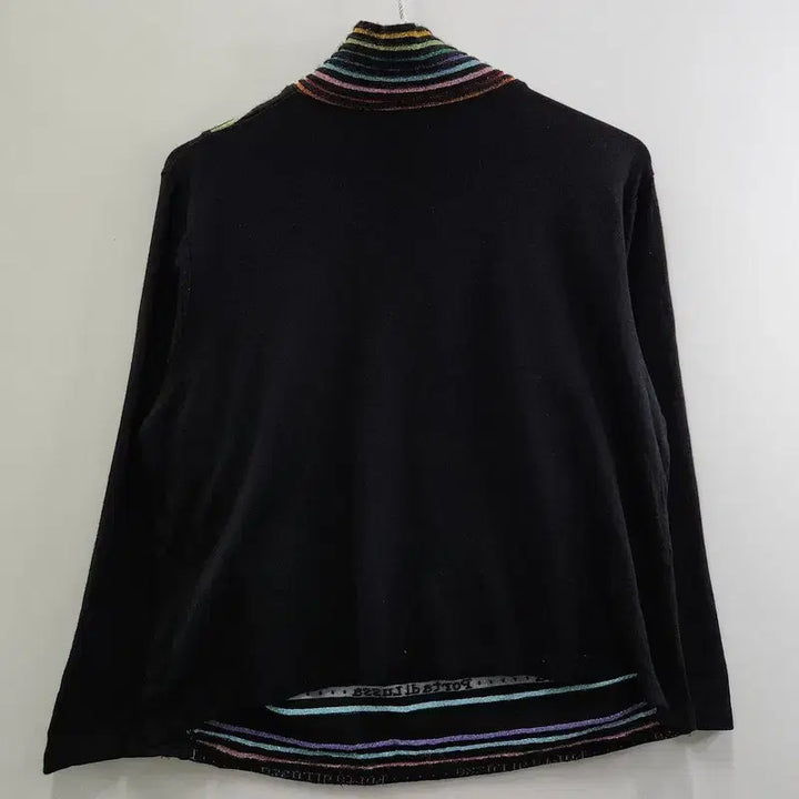 [BUNJANG] Vintage Y2K Glitter Stripe Half Zip Knit Sleeve / 빈티지 Y2K 글리터스트라이프 하프집업 니트 슬리브