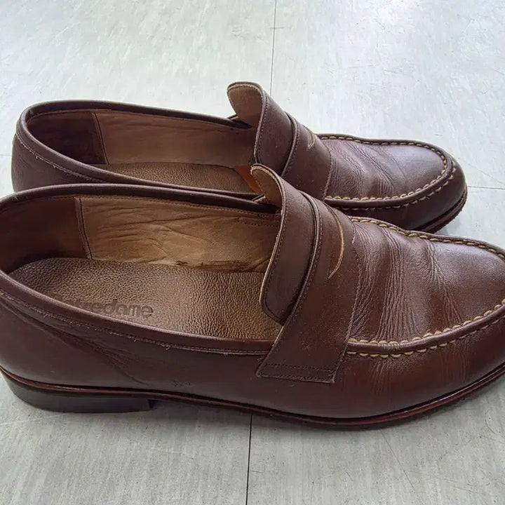 [BUNJANG] Handmade Brown Penny Loafers / 수제화 브라운 페니 로퍼