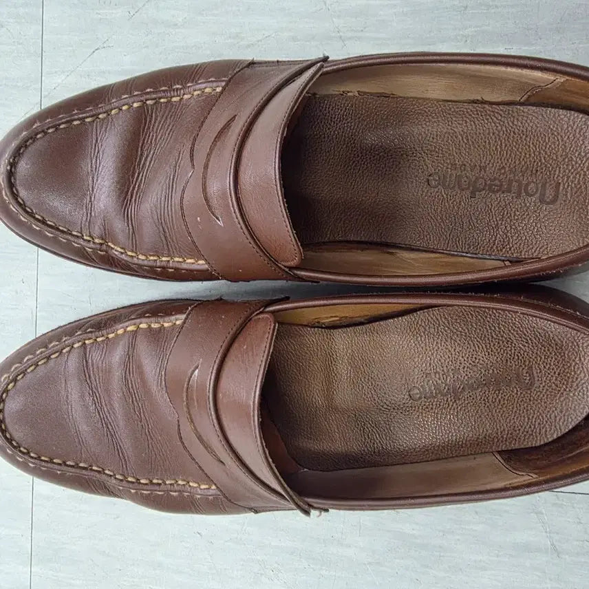 [BUNJANG] Handmade Brown Penny Loafers / 수제화 브라운 페니 로퍼