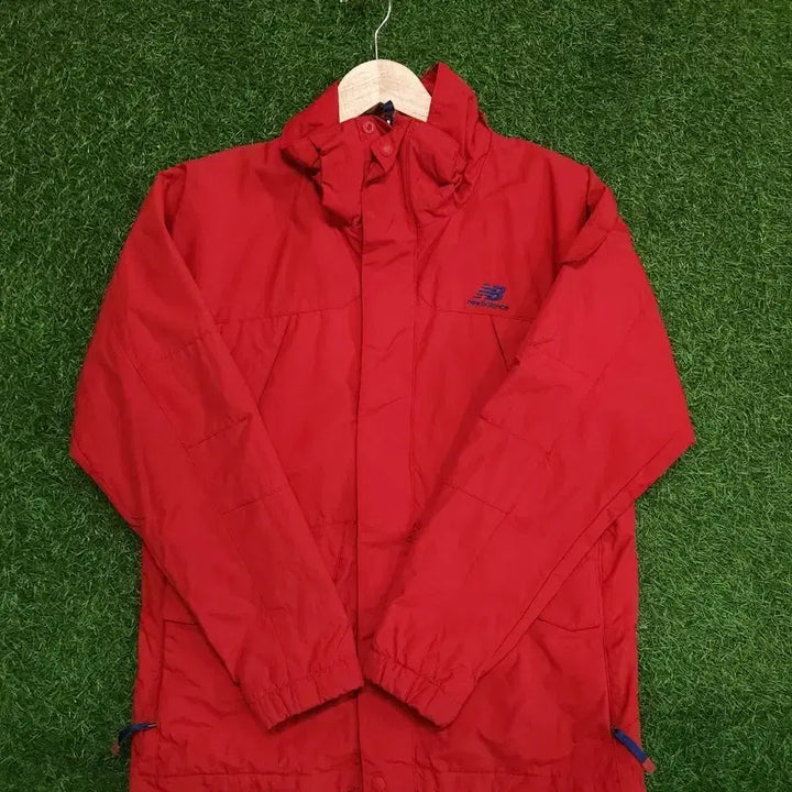[BUNJANG] New Balance Red Windbreaker Jacket / 뉴발란스 레드 바람막이 점퍼