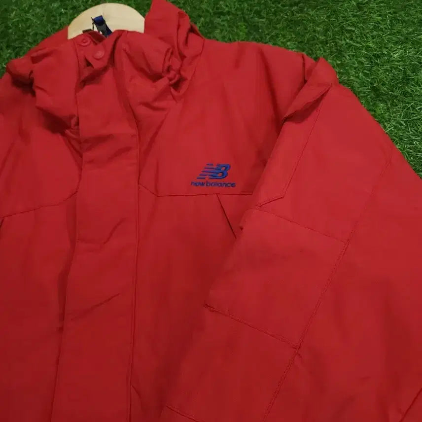 [BUNJANG] New Balance Red Windbreaker Jacket / 뉴발란스 레드 바람막이 점퍼
