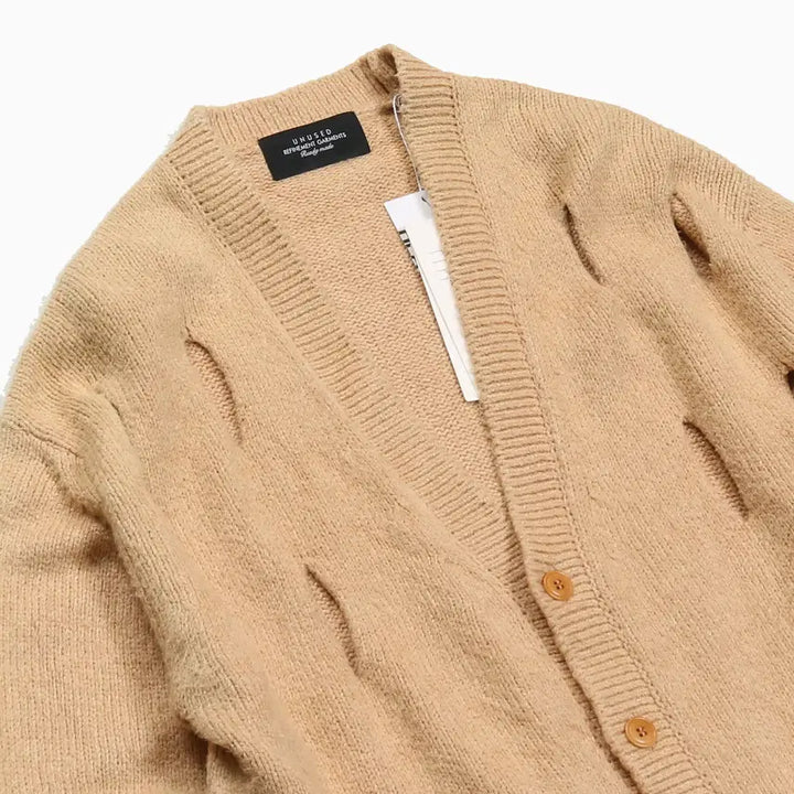 [BUNJANG] UNUSED Silk Cotton Knit Cardigan / 언유즈드 실크코튼 가디건