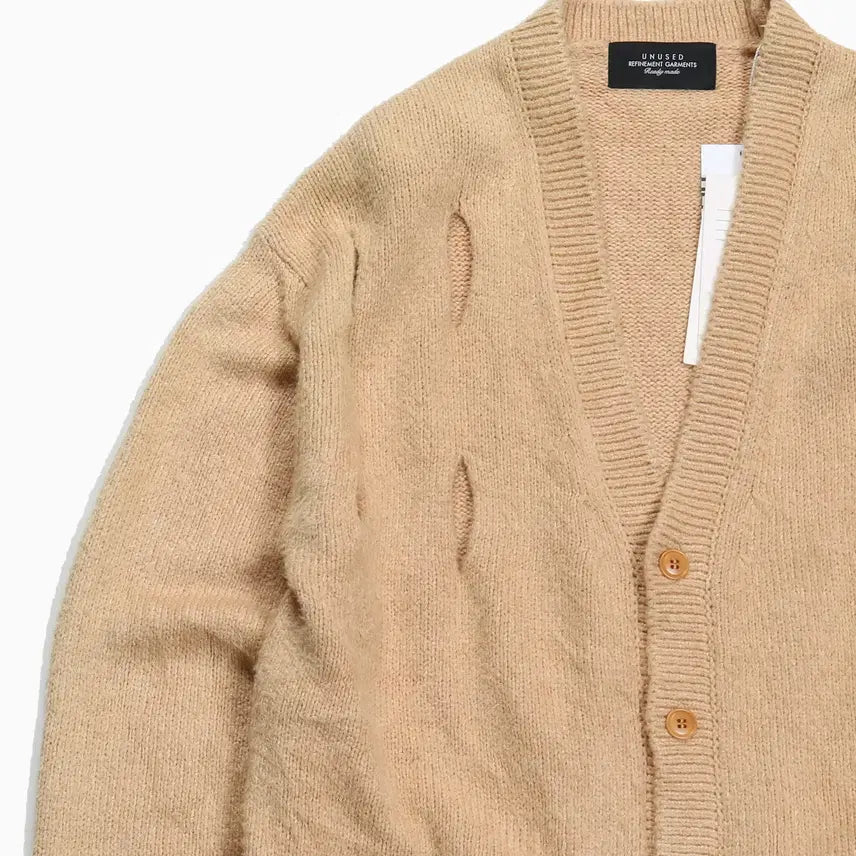 [BUNJANG] UNUSED Silk Cotton Knit Cardigan / 언유즈드 실크코튼 가디건