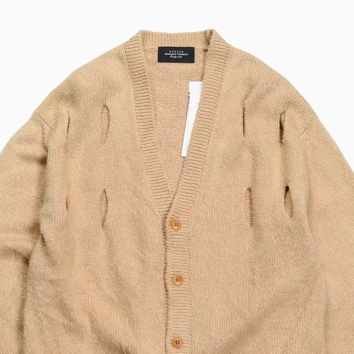 [BUNJANG] UNUSED Silk Cotton Knit Cardigan / 언유즈드 실크코튼 가디건