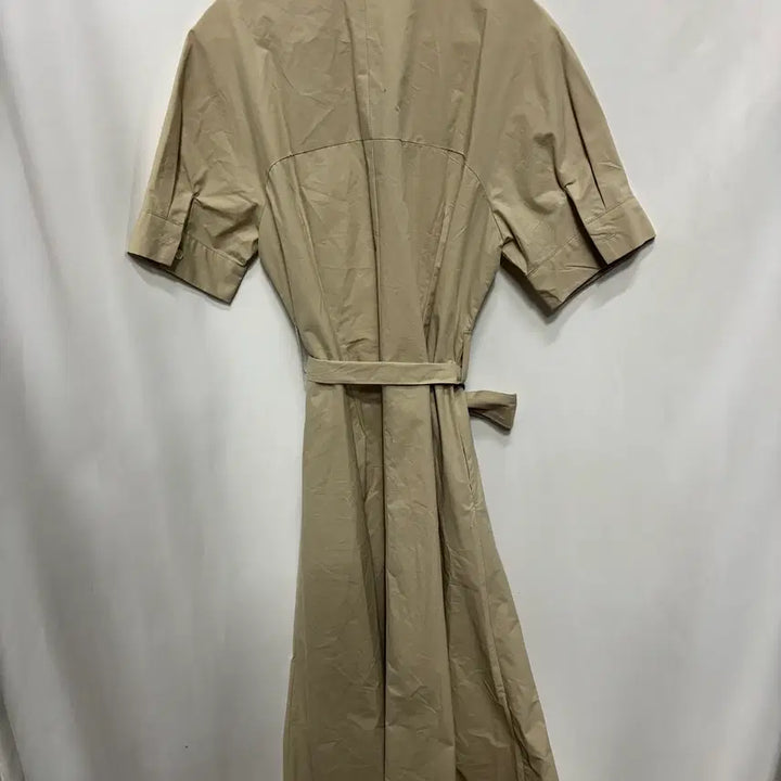 [SOLD OUT] 위드 윤 베이지 카라 벨티드 셔츠 원피스