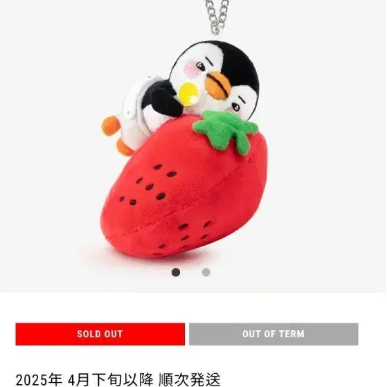 [BUNJANG] 2PM Lee Junho Strawberry Penguin Keyring / 이준호 백참/ 미드나잇선 딸기 펭펭 키링/딸기펭