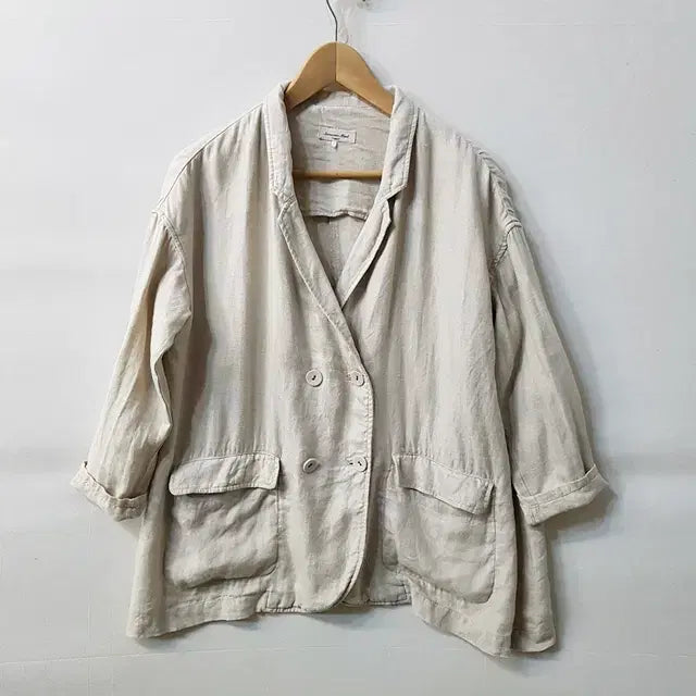 [SOLD OUT] SM2 린넨 100% 오버핏 더블 자켓