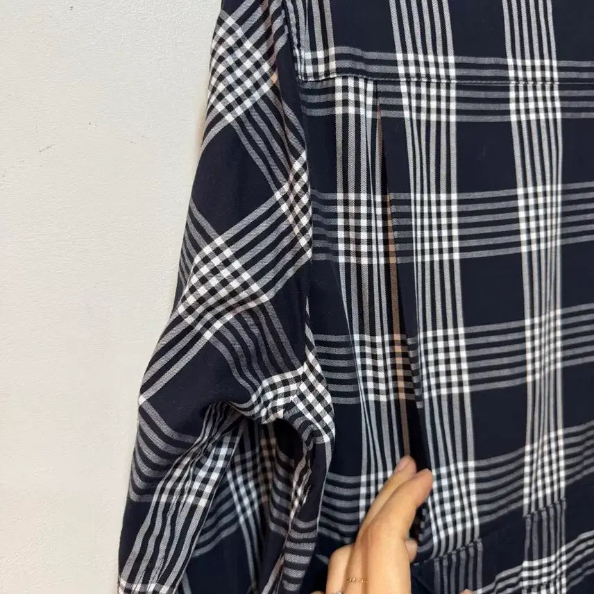 [SOLD OUT] 빈폴 체크 셔츠 원피스 95