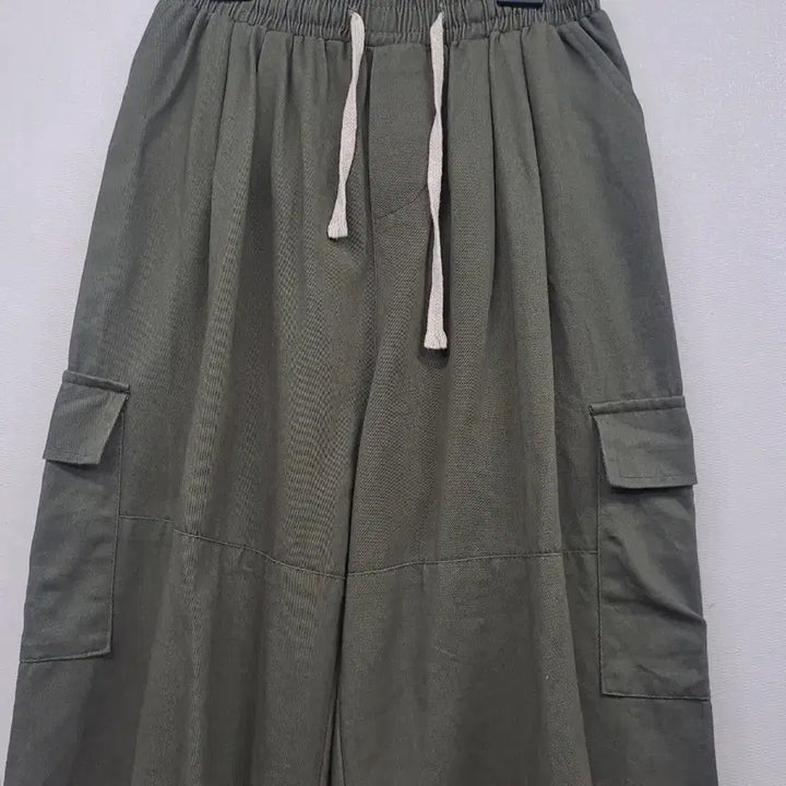 [BUNJANG] Khaki Wide Pants (Size 32) / 카키 와이드팬츠32