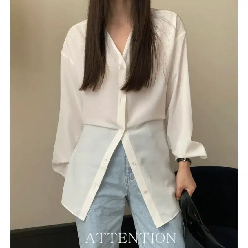 [BUNJANG] Veryyou Att Strappy V-Neck Blouse / 베리유, 스트랩블라우스, 도매택, 디자이너브랜드블라우스, 브이넥블라우스,