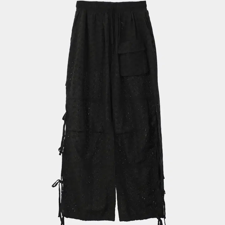 [BUNJANG] Saenggin Studio Lace Ribbon Knot Pants / 생긴스튜디오 바지