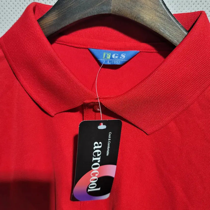 [BUNJANG] Unbranded Short Sleeve Polo Shirt / 후면에 글씨있는 반팔카라티 작업복 잠옷 새옷입니다.