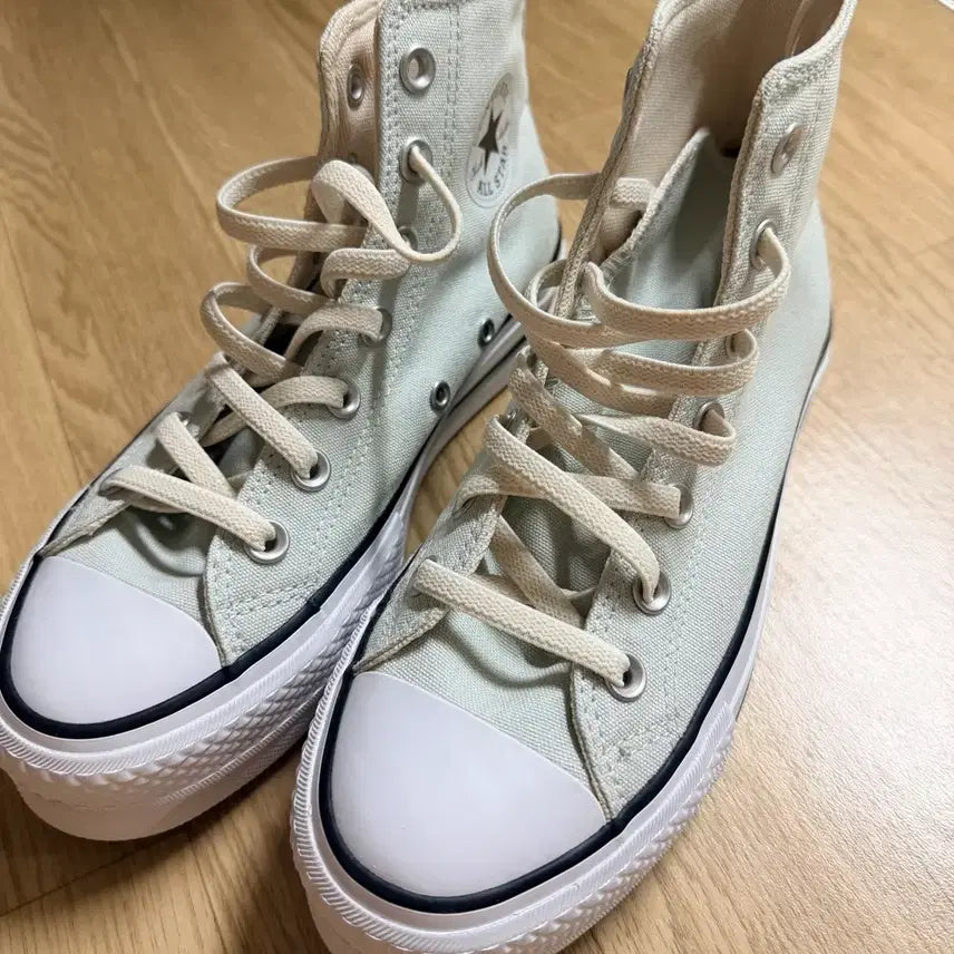 [BUNJANG] Converse Chuck Taylor All Star High Top Mint Green Sneakers / 새상품 컨버스 척 230 하이 연한민트색?