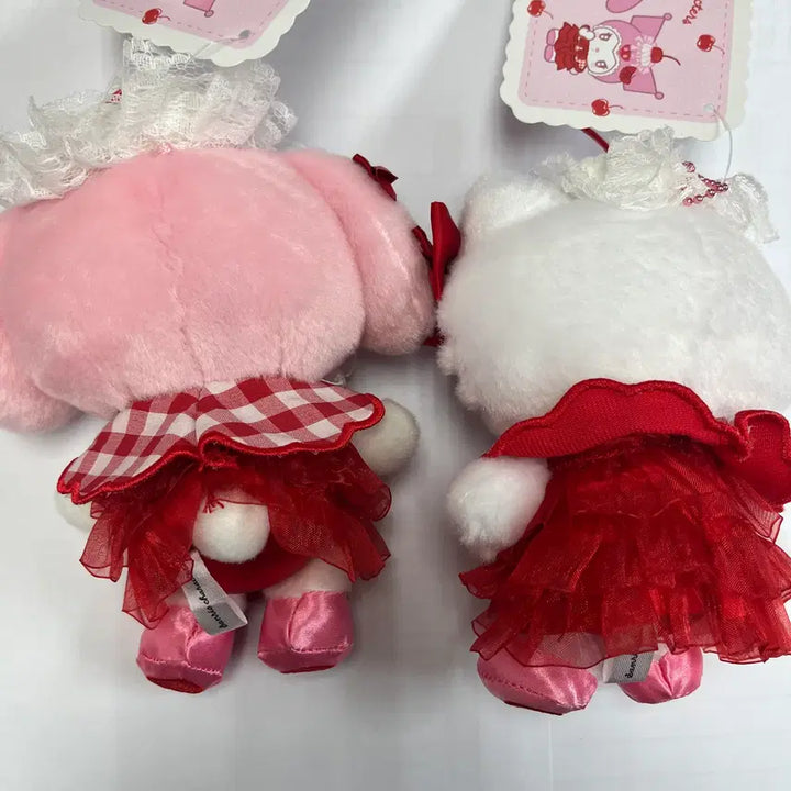 [BUNJANG] Sanrio Cherry Whipping Kitty &amp; My Melody Keyring (Authentic Japanese) / 일본정품 산리오 체리휘핑 키티  마이멜로디 키링 판매해요(새상품, 텍O)