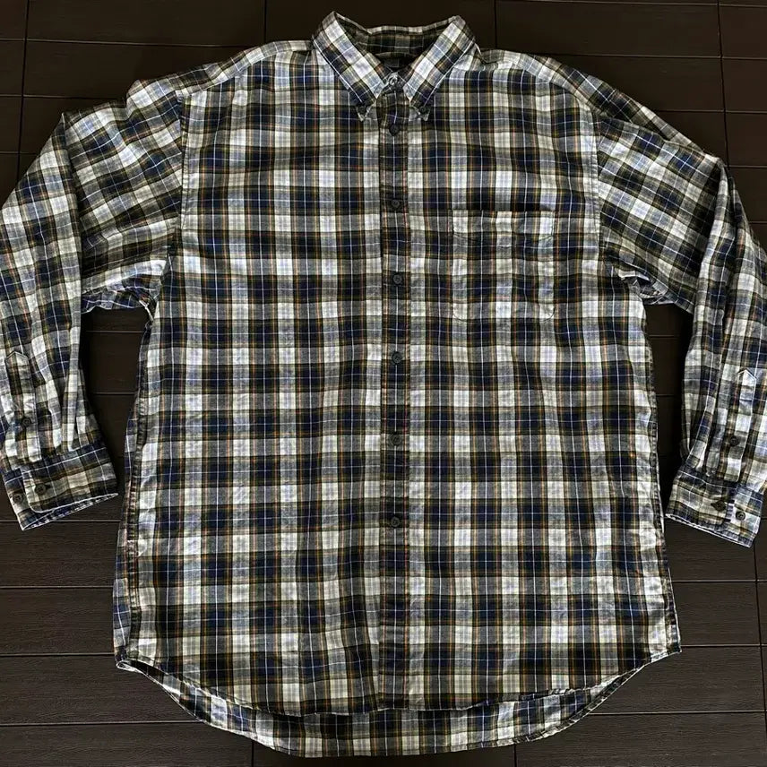 [BUNJANG] Old Navy Checkered Long Sleeve Shirt / (XL) 올드갭 체크 긴팔 셔츠
