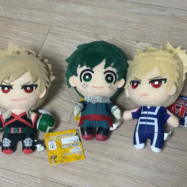 [BUNJANG] My Hero Academia Bakugo Midoriya Tomonui Plush Bundle Set / 나의히어로아카데미아 히로아카 나히아 바쿠고미도리야누이구루미토모누이인형