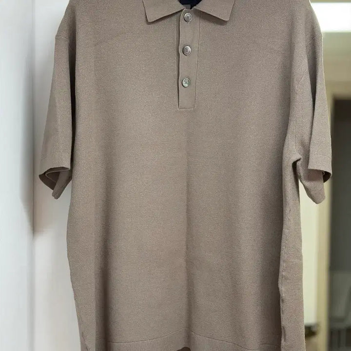 [BUNJANG] Theory Leland Polo Shirt Beige XL / 띠어리/릴랜드 폴로 셔츠 베이지/XL