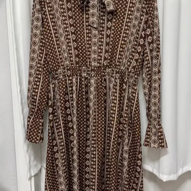 [BUNJANG] Plastic Island Brown Long Dress / 플라스틱아일랜드 브라운 롱원피스