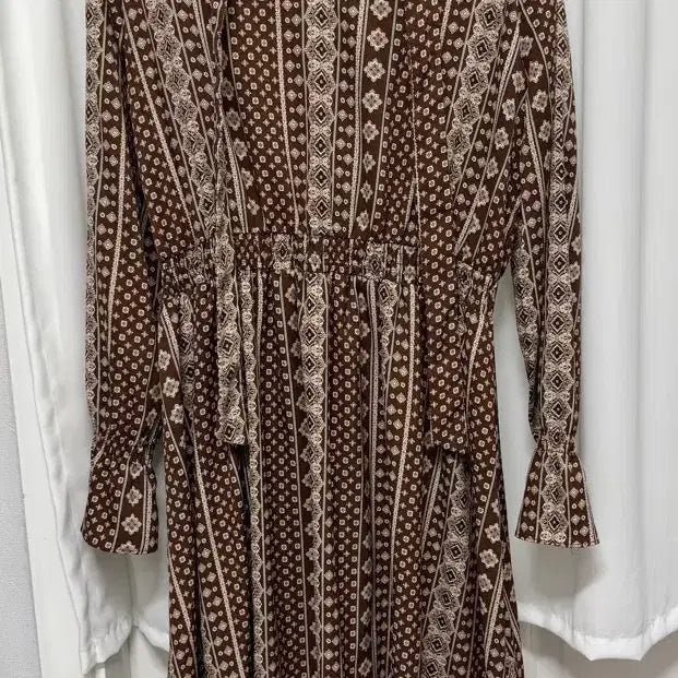 [BUNJANG] Plastic Island Brown Long Dress / 플라스틱아일랜드 브라운 롱원피스