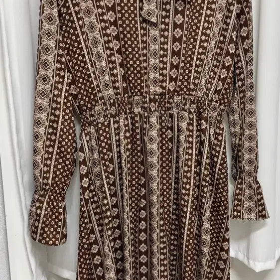[BUNJANG] Plastic Island Brown Long Dress / 플라스틱아일랜드 브라운 롱원피스