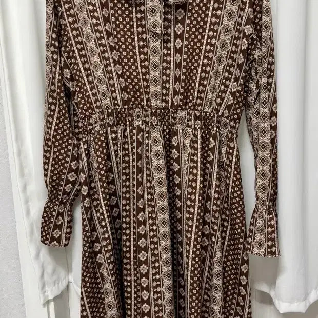 [BUNJANG] Plastic Island Brown Long Dress / 플라스틱아일랜드 브라운 롱원피스