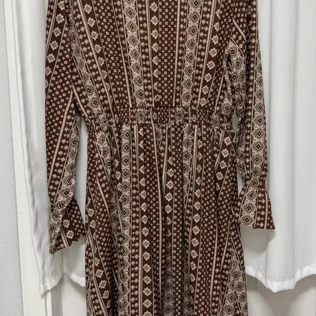 [BUNJANG] Plastic Island Brown Long Dress / 플라스틱아일랜드 브라운 롱원피스