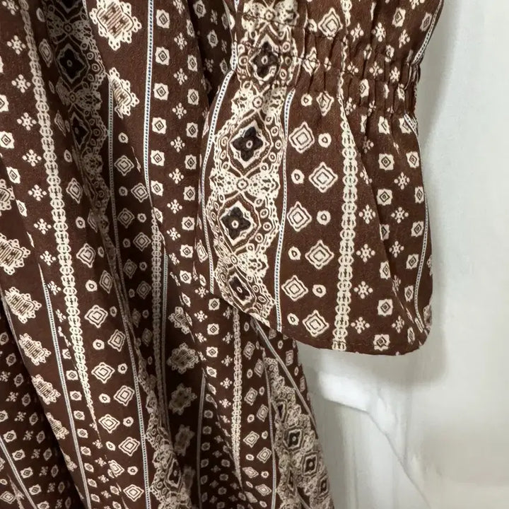 [BUNJANG] Plastic Island Brown Long Dress / 플라스틱아일랜드 브라운 롱원피스