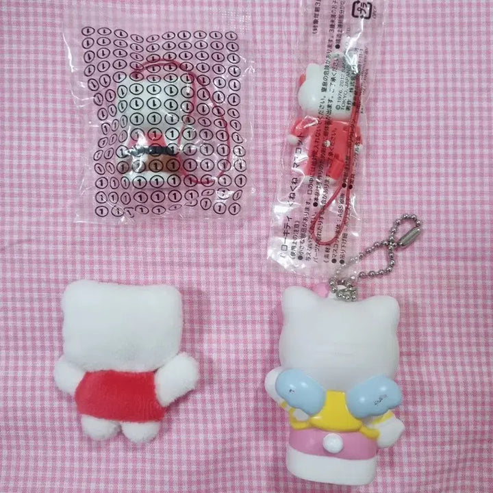 [BUNJANG] Vintage Hello Kitty Keyring and Strap Bundle Set / 일괄 고전 키티 키링 키티스트랩 달랑이