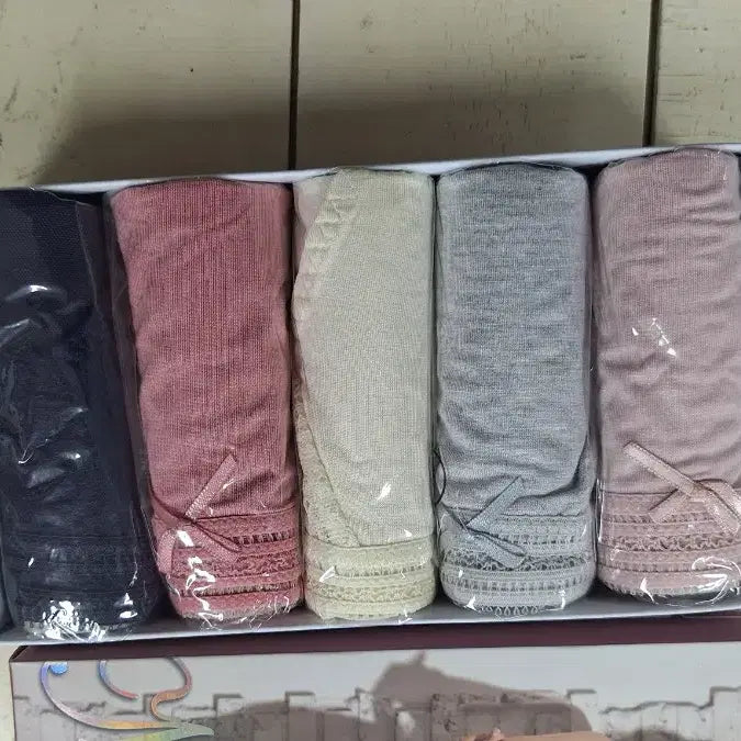 [BUNJANG] Mlange Rouge Tencel Midi Panties (5-Pack) Size 90 / 새상품 텐셀 미디팬티 5매 90호 믈랑루즈 248