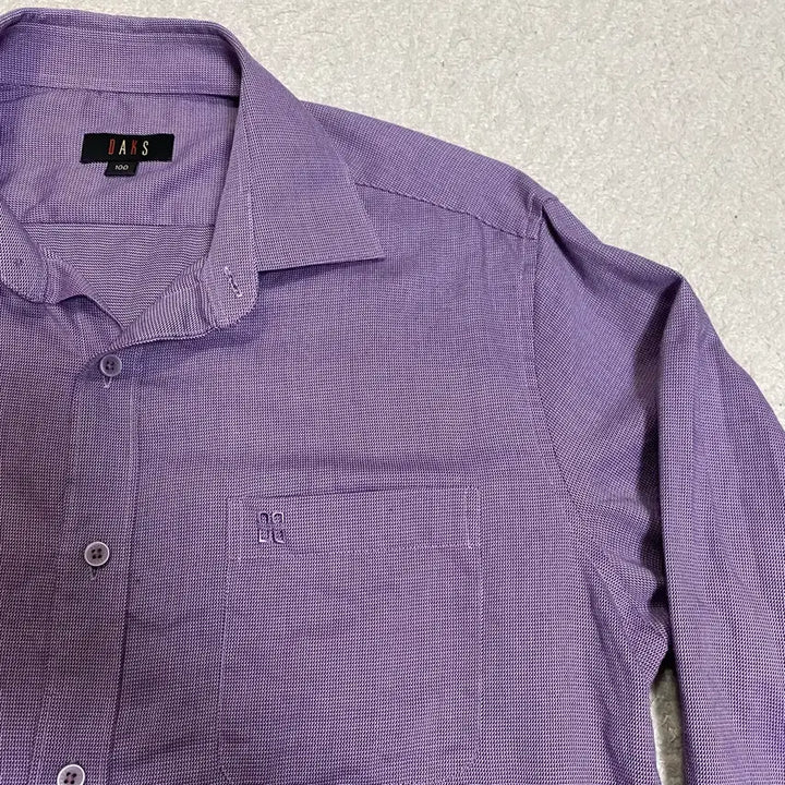 [BUNJANG] Daks Purple Long Sleeve Shirt 100 / 닥스 퍼플 긴팔 셔츠 100