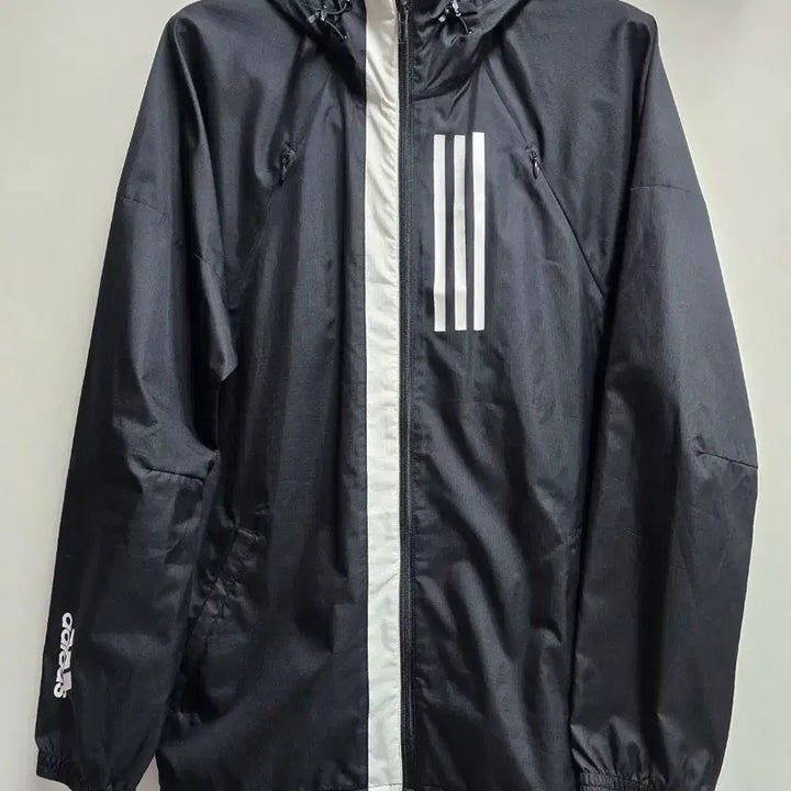 [BUNJANG] Adidas Hooded Windbreaker Jacket L / 아디다스 바람막이 자켓 L