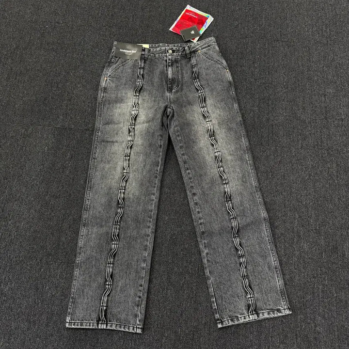 [BUNJANG] Andersson Bell Wave Wide Leg Jeans / 앤더슨벨 웨이브 와이드 레그진