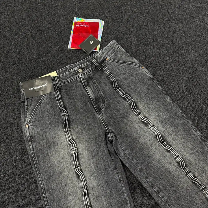 [BUNJANG] Andersson Bell Wave Wide Leg Jeans / 앤더슨벨 웨이브 와이드 레그진