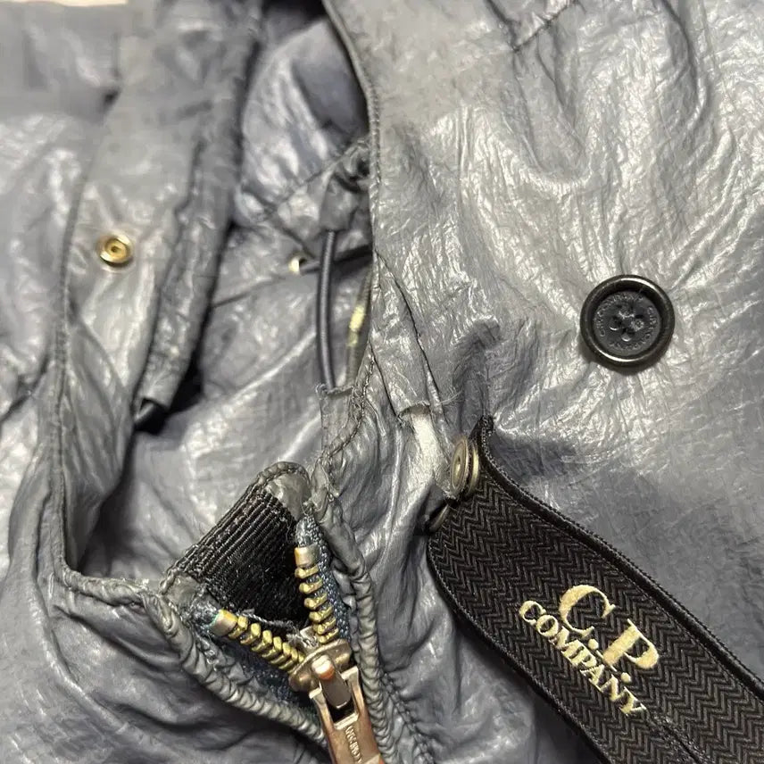 [BUNJANG] C.P. Company Gray Nylon Windbreaker Padded Jacket / 52 C.P.컴퍼니 그레이 나일론 윈드브레이커 패딩