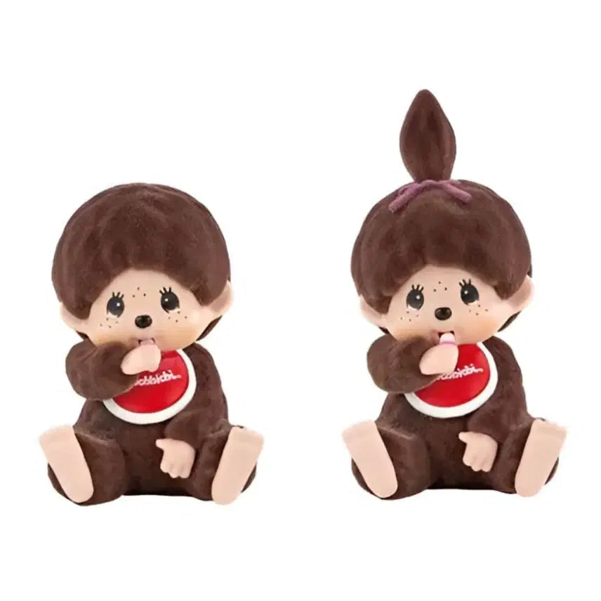 [BUNJANG] Monchhichi Floki Figure Mascot Set (2 Types) - Sealed / 몬치치 플로키 피규어 마스코트 5 2종 미개봉